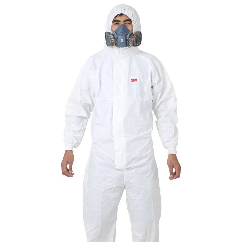 

3M4510 Protection Suit Protection Particulate Matter And Liquid Limited Splash One-piece Dustproof Clothes Hooded Dustproof Clot
