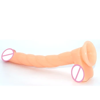 LUUK Long 31cm Dildo секс игрушки для взрослых Suction Cup Dick Stimulate Massage Vaginal Masturbation Woman Realistic Penis 4