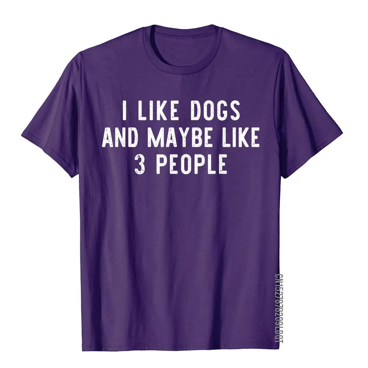 I Like Dogs And Maybe Like 3 People Owner Funny Lover Gift T-Shirt__B10975purple