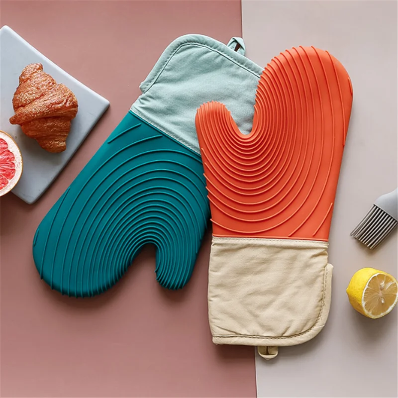 

1pc Silicone Oven Gloves Baking Accessories Microwave Oven Anti-scald Kitchen Gloves Form for Cooking Oven Gloves Cake Tools.8z