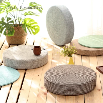 

Direct sales new round mat tatami futon cushion sit home sit-in yoga meditate Pu pad Bay window decoration cushion supplies