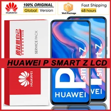 100% original 6.59 display display display com moldura para huawei y9 prime 2019/p inteligente z lcd digitador da tela de toque STK-LX1 peças reparo