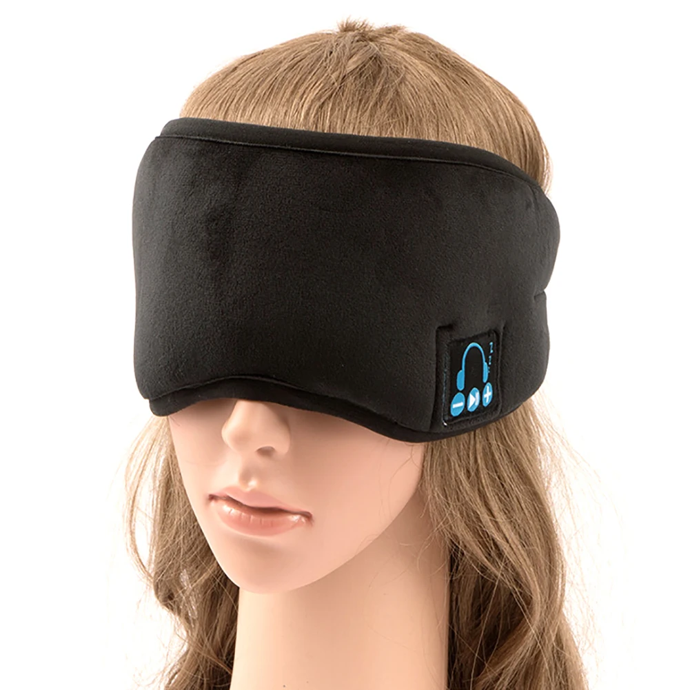Wireless Bluetooth 5 0 Eye Patch Headsets Stereo Music Sleep Auxiliary Breathable Eye Mask Blinder Eyeshield