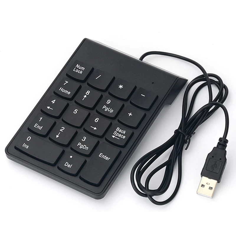

Portable Mini USB Cable Digital Keyboard Digital keyboard Digital Pad Plug and play Laptop Deskt