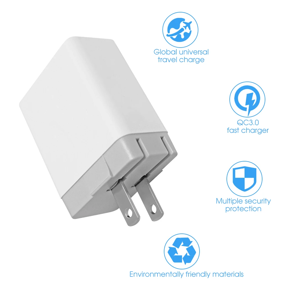 3 в 1 USB зарядное устройство Quick Charge 3,0 для iPhone UK US EU быстрое настенное зарядное устройство для мобильного телефона samsung зарядное устройство для Xiaomi Redmi