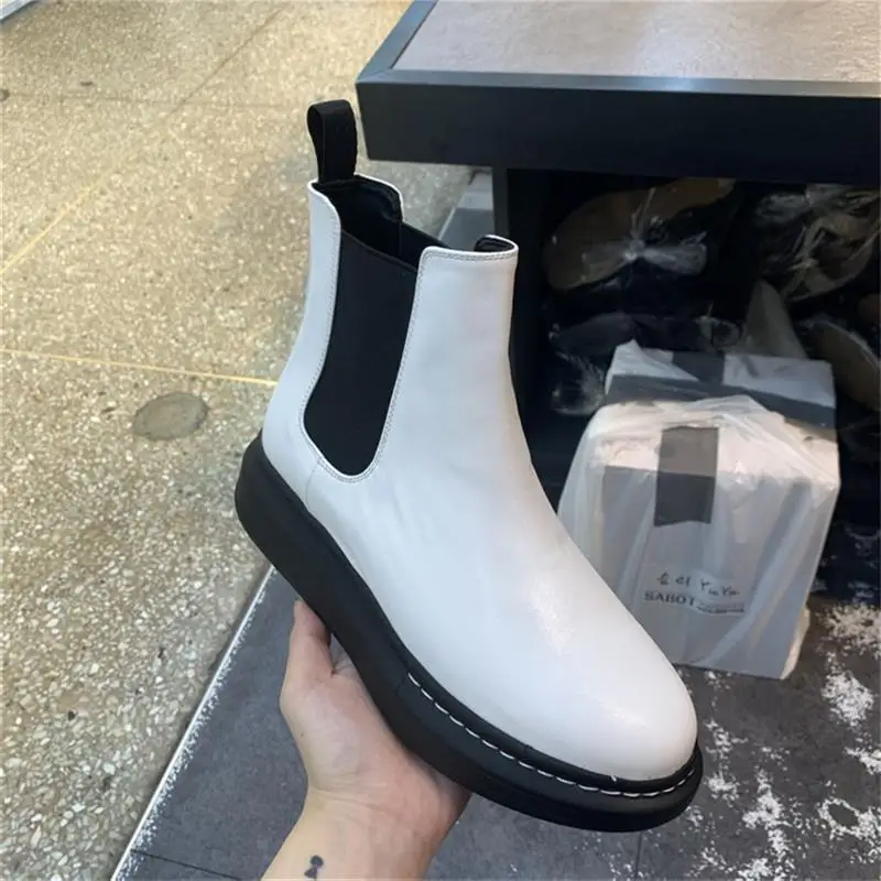 Г., новые зимние ботильоны женские низкие ботинки на платформе без застежки с круглым носком женская обувь botas mujer invierno
