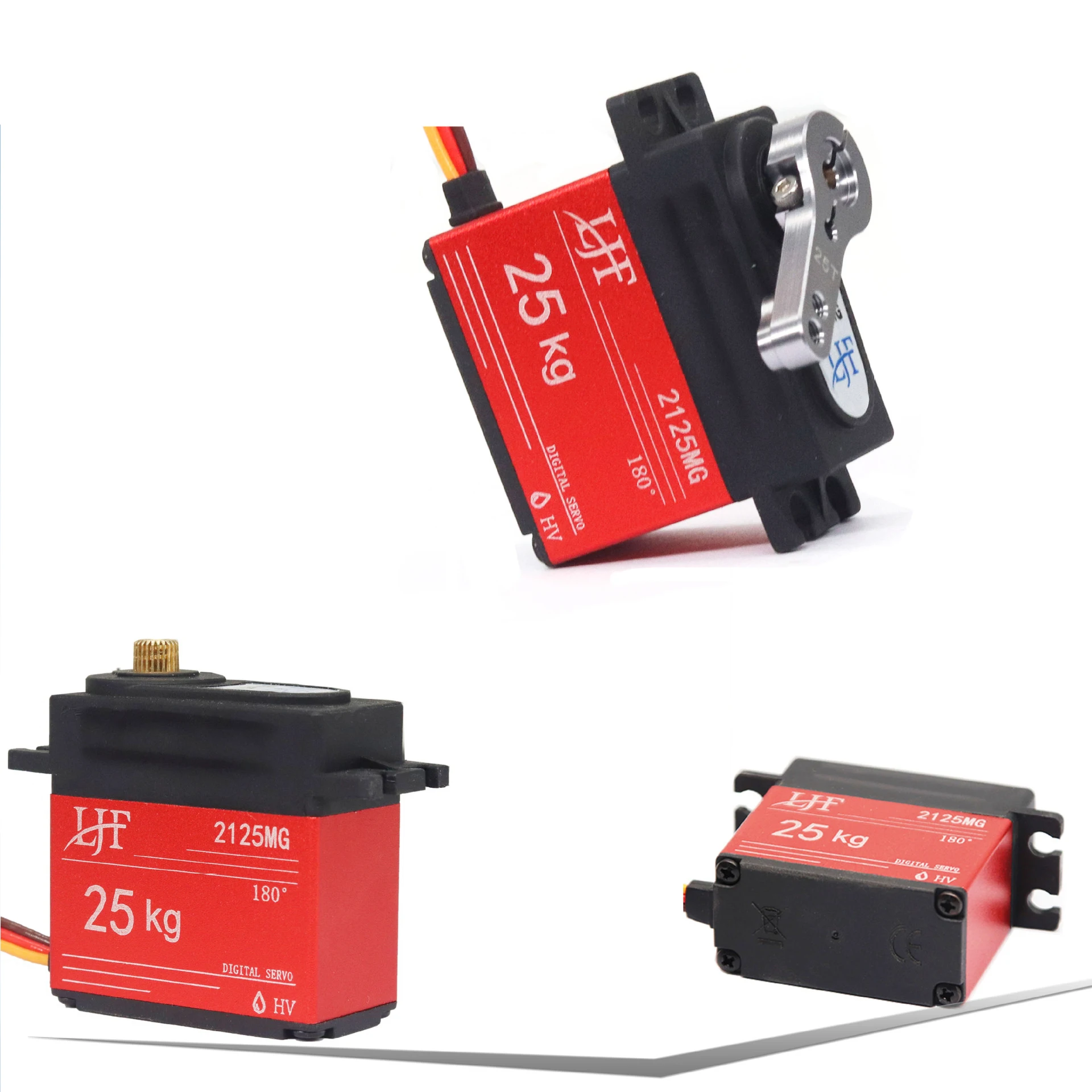 LJF 2125mg Waterproof 180 Degree Metal Digital Standard Servo RC Climbing Vehicle 25kg High Torque Servo 1 LJF 2125mg Waterproof 180 Degree Metal Digital Standard Servo RC Climbing Vehicle 25kg High Torque Servo 5