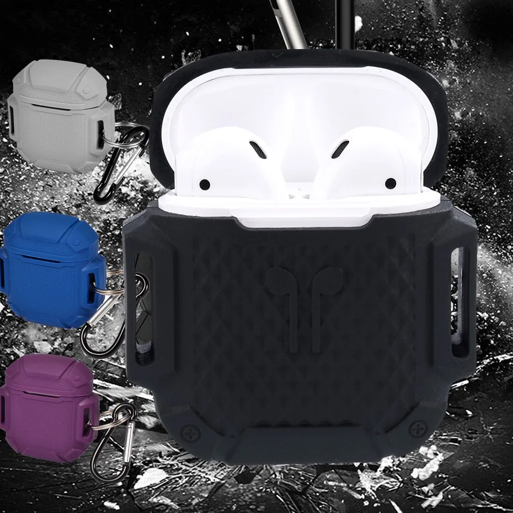 

Fashion Finely polished, For Apple AirPods Earphones with wireless charging case versionSilicone Protective Skin Case Cover