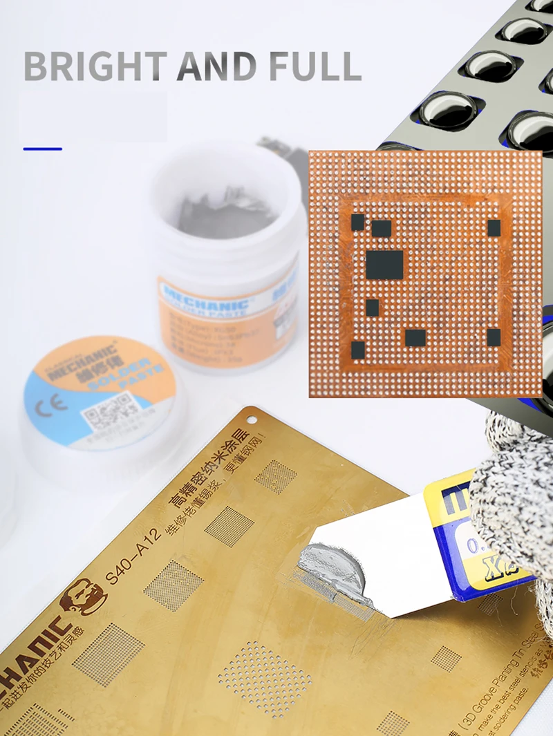 gouging rod MECHANIC Solder Paste Flux XGZ40 Melting Point 183 Tin Soldering Flux Welding Paste for SMD SMT BGA Rework Tools aluminum flux core wire