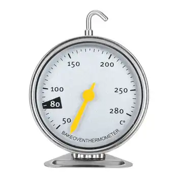 

Household Oven Thermometers Stainless Steel Large Dial Oven Thermometer With Hook Kitchen Cooking Measuring Tools Testing Tools