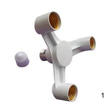 Гнездо лампы 3 в 1 цоколь сплиттер светодиодный светильник лампа адаптер держатель для E27 до 3E27 JAN88