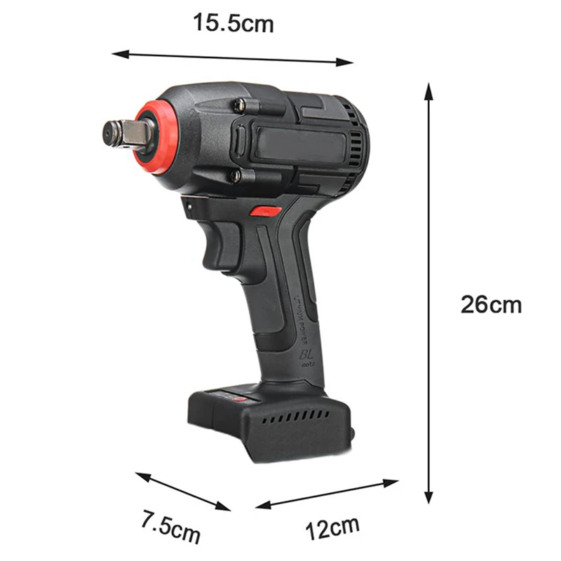 

Wireless Impact wrench Brushless Key 360Nm Socket Rechargeable Drilling