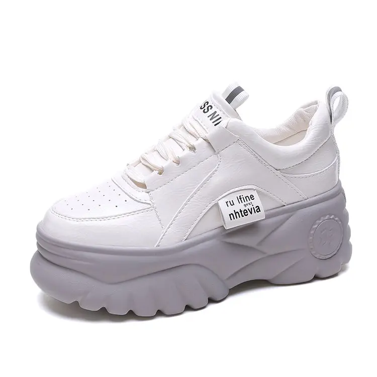 

Hot SALE Fashion Ladies Low Leopard platform sneaker shoes Autumn Leather Footwear For Women New Increase Casual Shoes