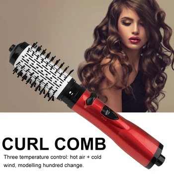 

2 In 1 Constant Temperature Automatic Curl Comb Round Brush Heat Resistant Bristle Hair Styling Curling Comb For Hairdresser