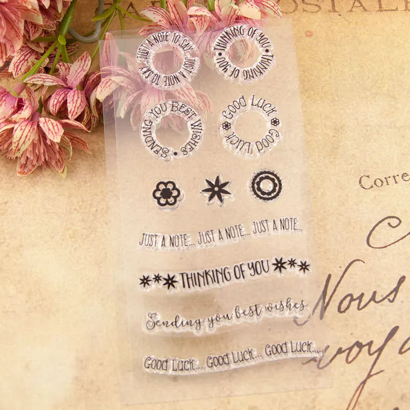 

Good Luck Transparent Clear Silicone Stamps for DIY Scrapbooking Photo Album Decoration