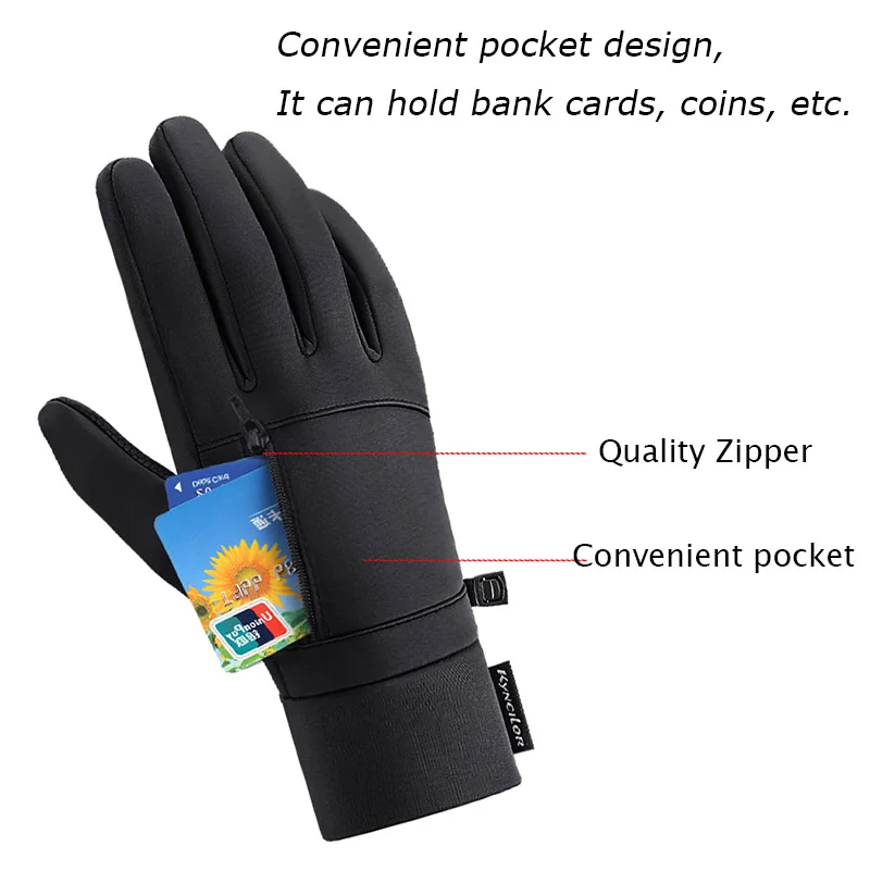 Winter Mountain Bike Gloves Men Warm Bicycle Gloves Full Finger Waterproof Cycling Windproof Motorcycle cycling gloves