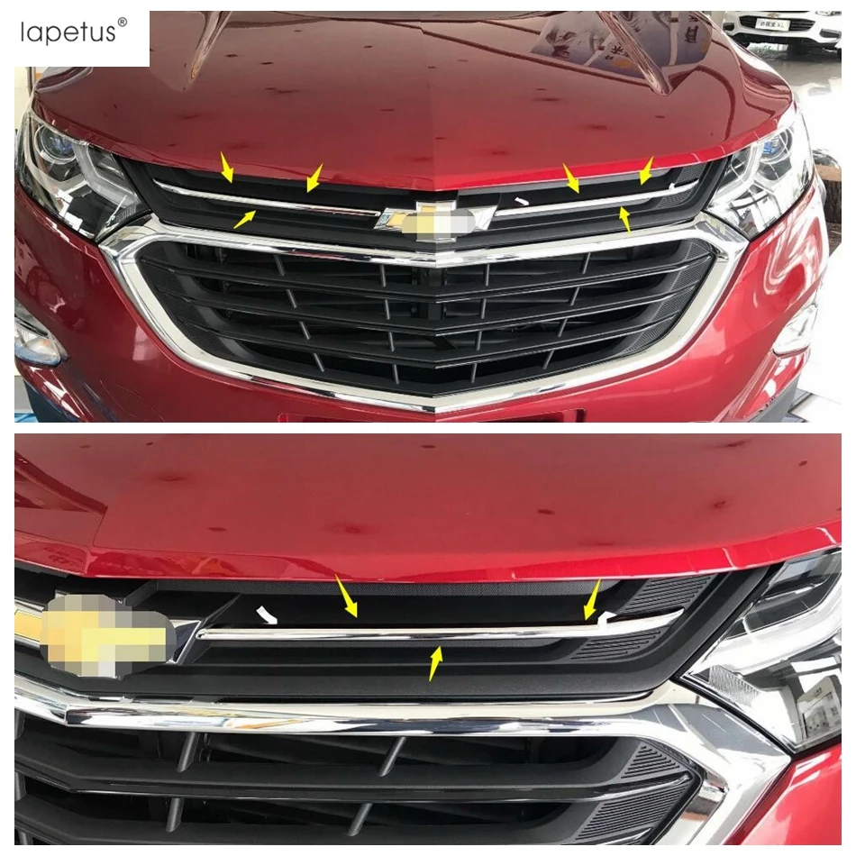 ABS аксессуары Lapetus Для Chevrolet Equinox 2017 2021 передняя решетка крышка гриля декоративная