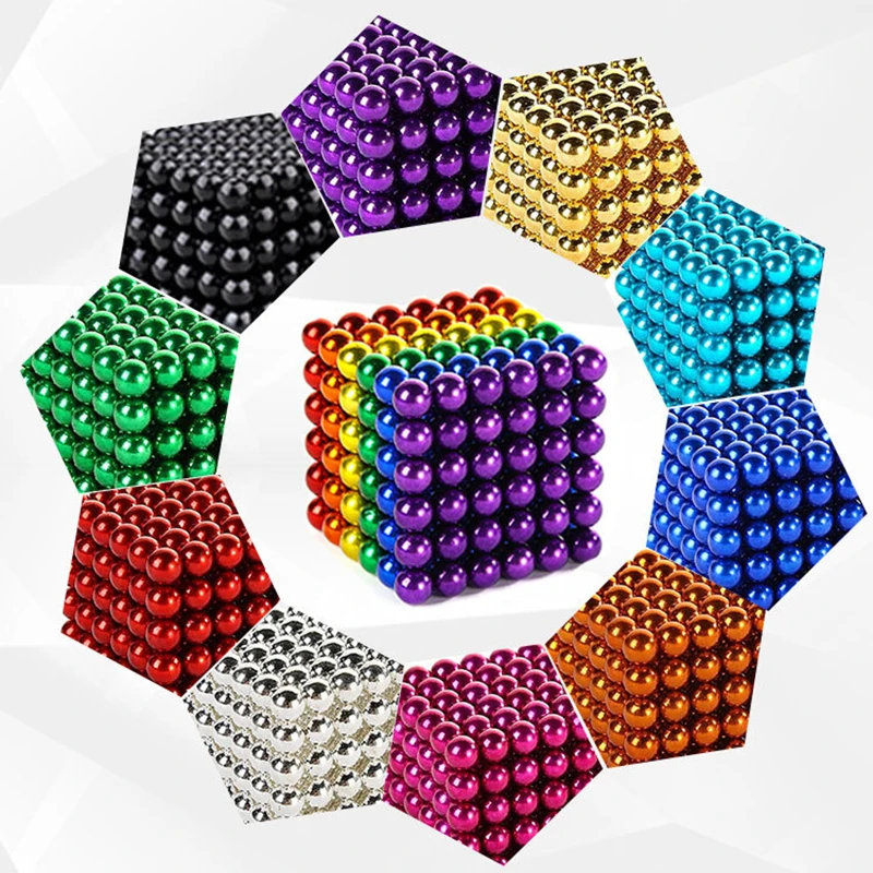 

Yuxuan Buck Ball 3mm Rubik's Cube Magnetic Ball Toy Decompression Magnetic Building Blocks Puzzle Jigsaw DIY Children's Toys