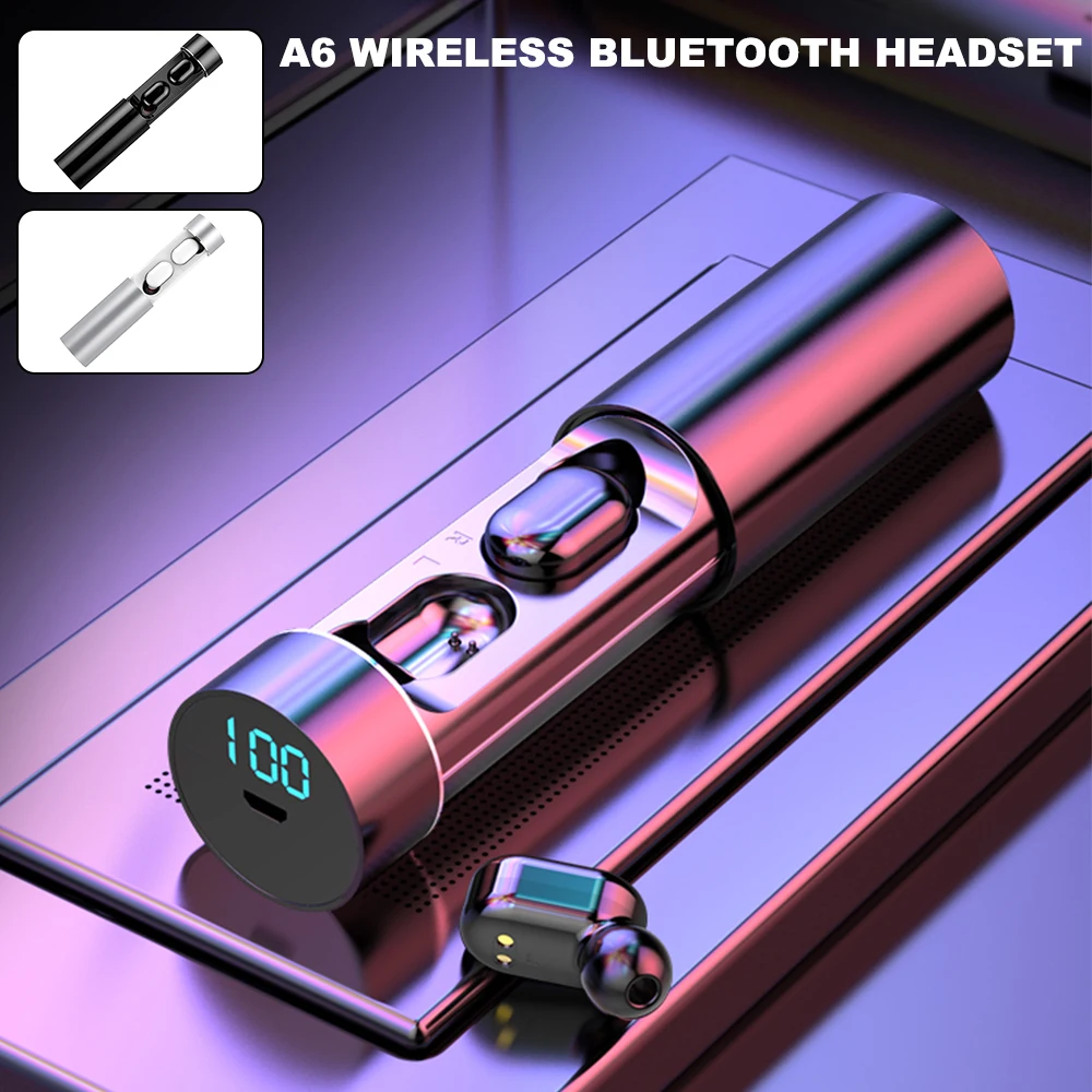 Willkey A6 беспроводные Bluetooth TWS наушники гарнитура стерео бас наушники для iPhone samsung Xiaomi телефон наушники