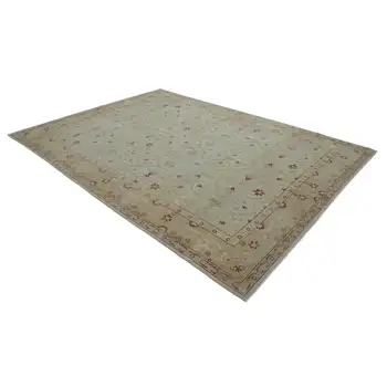 

234x330 Cm Beige Handmade Oushak Rug-8x11 Ft