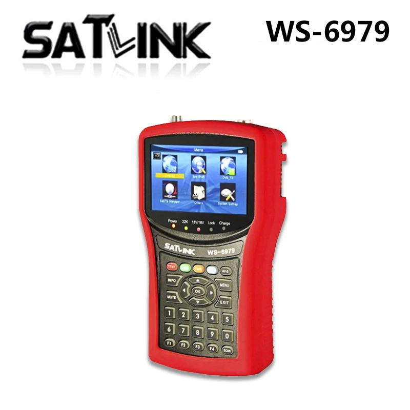 Satlink WS 6979 DVB S2 T2 Combo ws6979 цифровой спутниковый искатель метр анализатор спектра ws