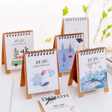 Calendar 2020 New Year Mini Table Calendar Creative Desktop Standing Paper Calendars Memo Daily Schedule Planner Agenda new 2019 small medium simple calendar table desktop calendar agenda organizer daily schedule planner 2018 09 2019 12