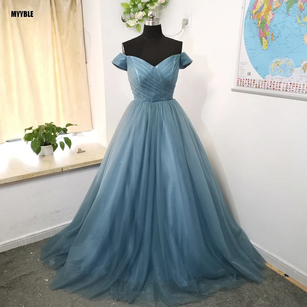 Ash blue color dress Clearance