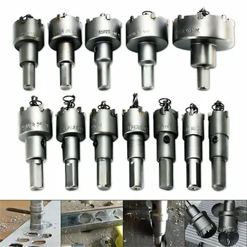 

12Pcs Set Hole Saw Cutter Drill Bits Tool Sturdy Durable for DIY Woodworking JS23