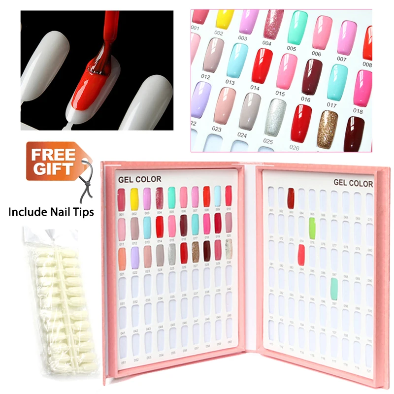 36/48/60/80/120/160/216 Colors Nail Display Book Nail Tips Gel Polish