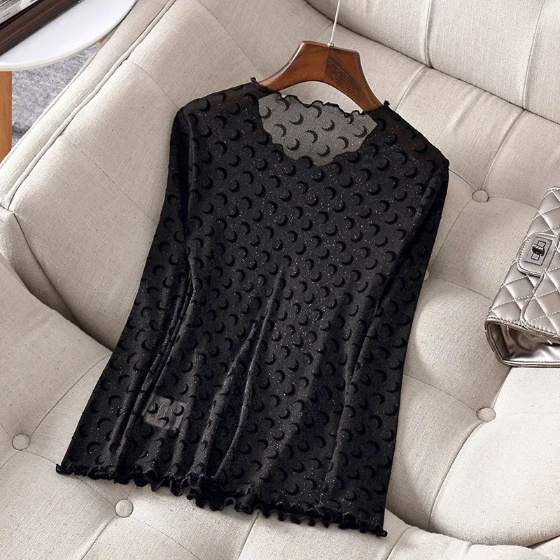 Горячая Мода женщин slim fit рубашки с длинными рукавами Осень Высокое качество Базовая рубашка A874