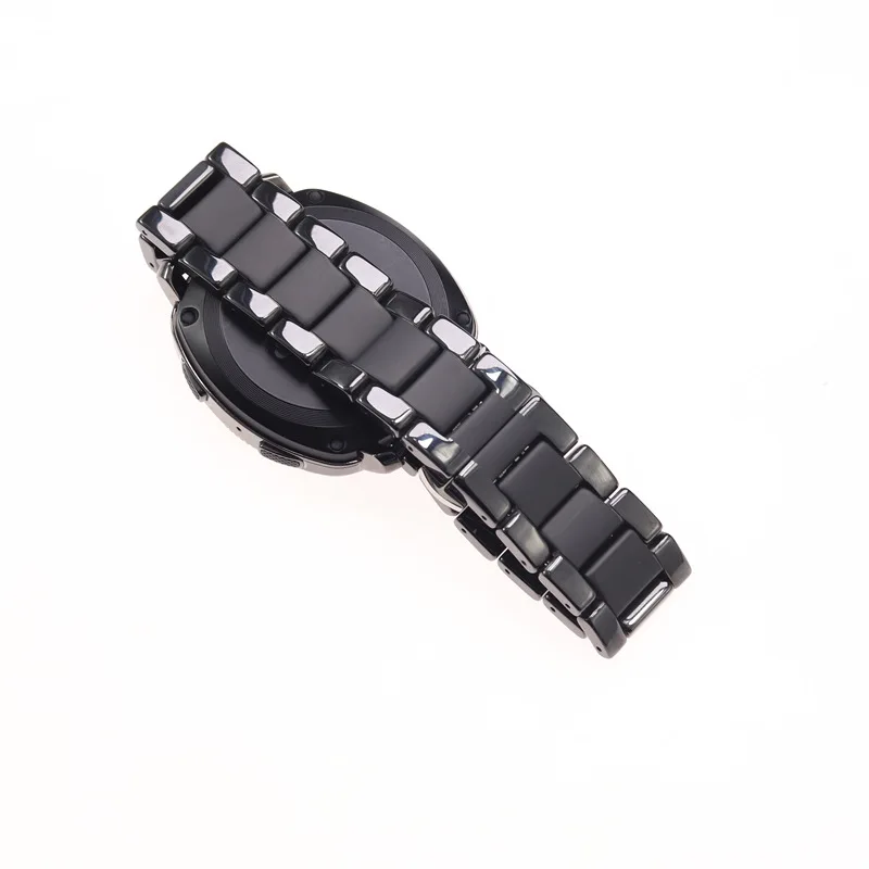 Премиум керамический ремешок для часов из нержавеющей стали для samsung gear S3 Classic Frontier, Смарт-часы, ремешок на запястье, браслет, черный
