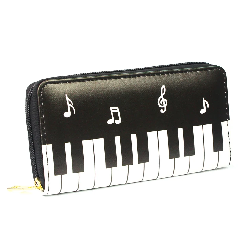 LALATOP Piano Keyboard Womens Coin Pouch Purse wallet Card Holder Clutch Handbag