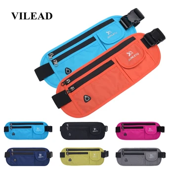 

Vilead Waterproof Nylon Outdoor Sports Running Bag Women Thin Breathable Fitness Waist Bag Cellphone Cards Holder Backpack