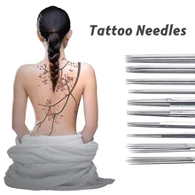50 шт одноразовые трубки татуировки с подходящими различными предварительно стерилизованными иглами татуировки