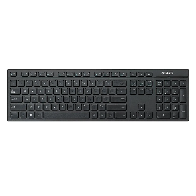 Клавиатура + мышь ASUS W2500 Black беспроводная(радиоканал) оптическая 1000 dpi USB цвет: