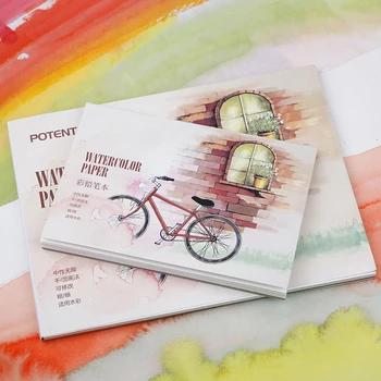 

12Sheets Watercolor Paper Sketch Book Sketchbook Watercolor Drawing Painting Notebook School Office Stationery Art Supplies