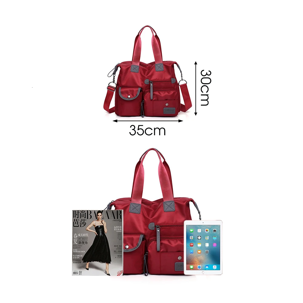 Herald Fashion Женская водонепроницаемая сумка тоут из ткани Оксфорд Повседневная