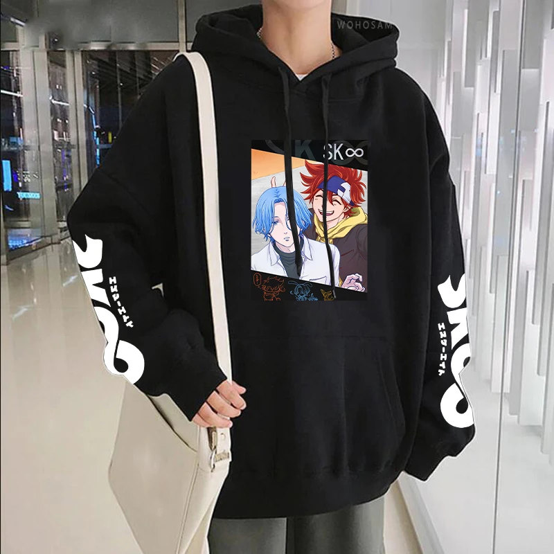 Sudadera con capucha de Sk8 The Infinity para ropa de Skate con dibujos animados de Japón, moda coreana, de gran tamaño|Sudaderas con capucha y - AliExpress