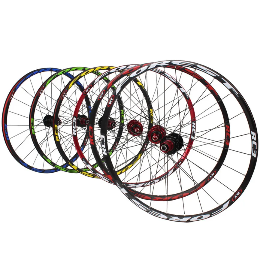 RC3 MTB горный велосипед 26/27. 5 дюймов вилсет под дисковый тормоз передний 2 задний 5 герметичный подшипник 120 звук обод QR Thru-axis круглые спицы колеса
