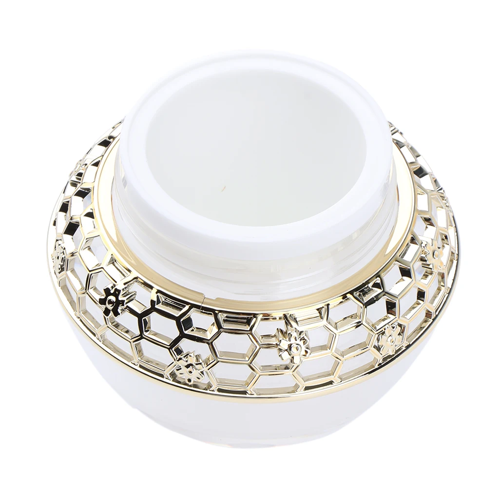 2pcs Eye Cream Jar Pots Clear Acrylic Cosmetic Bottle Makeup Empty 50+30g