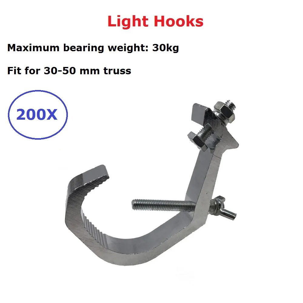 

Professional Stage Light Hooks Bearing Weight 30KG Light Hook Stage Light Clamp DMX 512 LED Par Truss Disco Light Hanging Hook