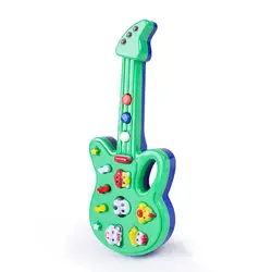 Горячее предложение! Распродажа! Музыкальные электрогитары игрушки для детей Детские Rhyme музыка моделирование пластиковая гитара для