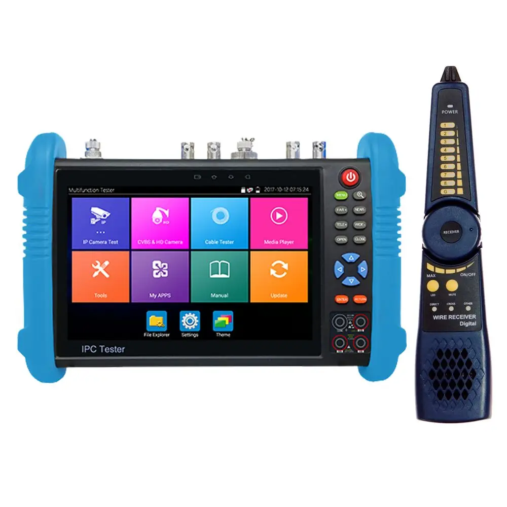 US $544.00 7inch IPC camera tester with the cable test 8MP AHD TVI CVI Multifunction with cable tracerTDRMultimeter DHL Free