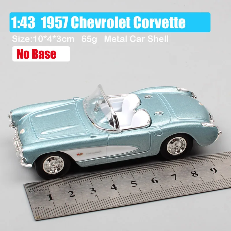 1:43 Масштаб классический ретро 1957 Chevrolet Corvette C1 chevy Vette литье под давлением автомобиль игрушка модель миниатюры детский сувенир