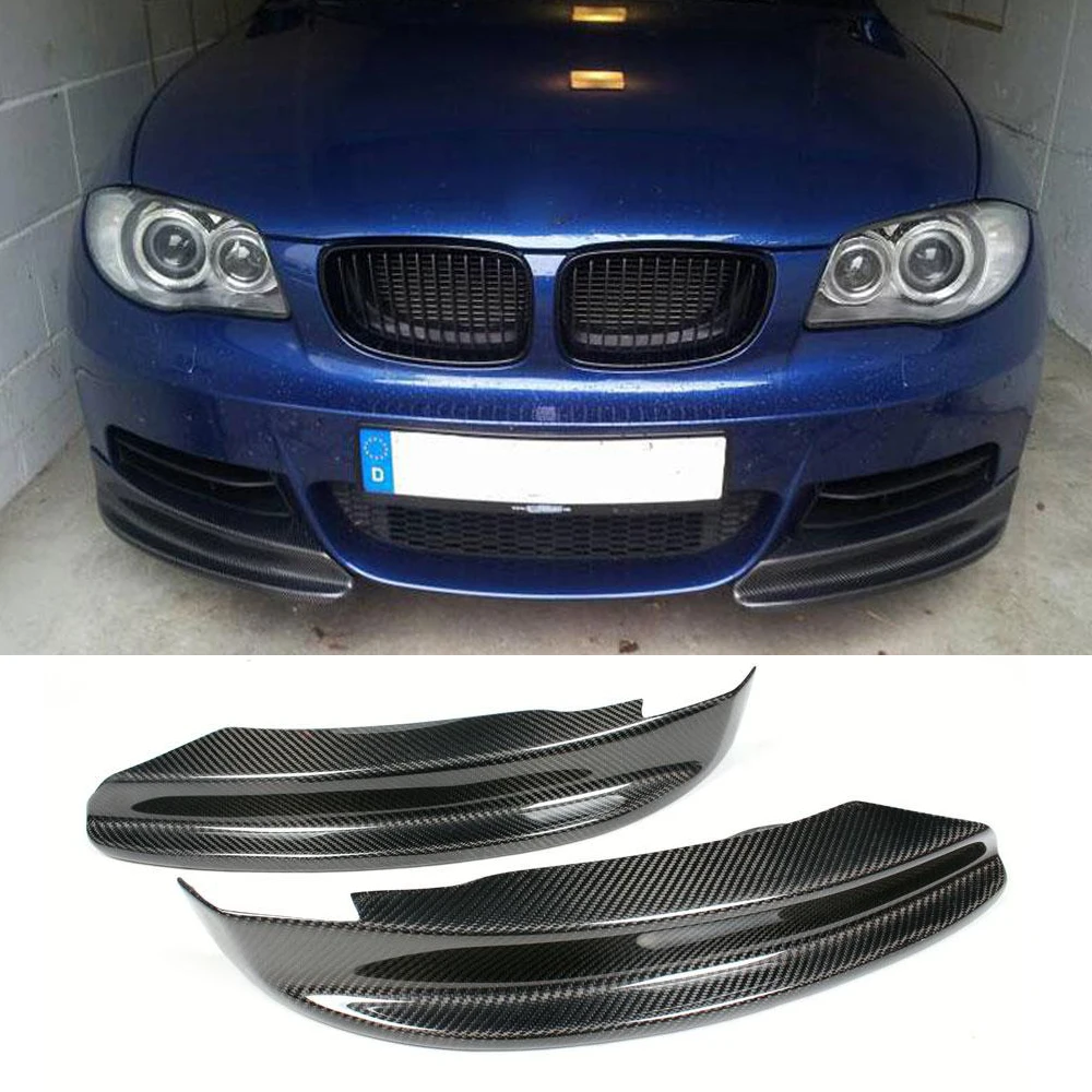Разветвители для переднего бампера спойлер BMW E82 E88 Coupe Convertible M Sport 2008 2013 закрылки