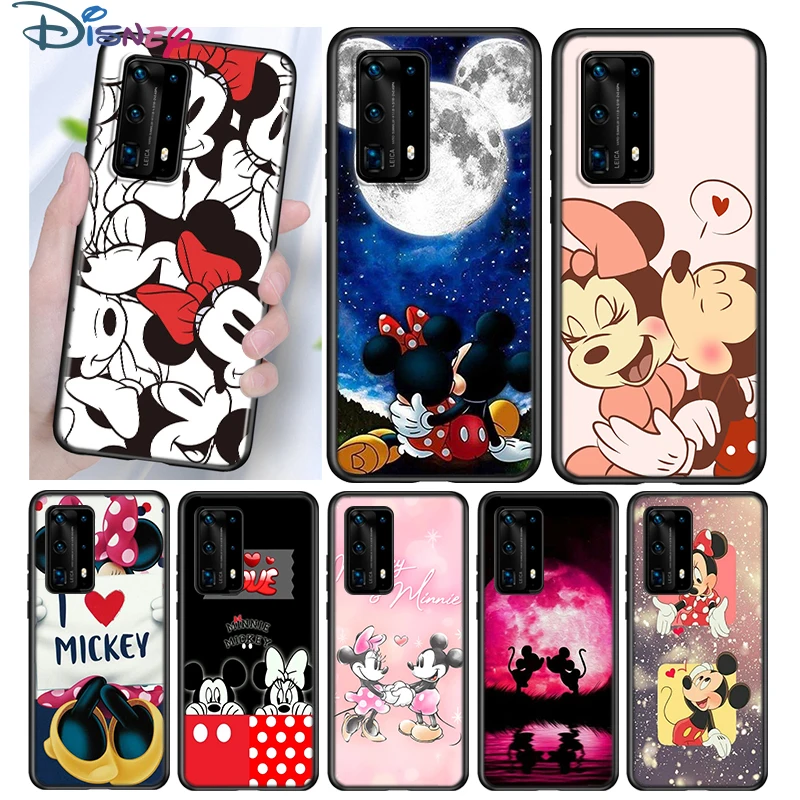 Love Mickey And Minne Silicone Cover For Huawei P40 P30 P20 Pro P10 P9 P8 Lite E Plus 2019 2017 5g Black Phone Case Phone Case Covers Aliexpress