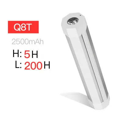 Многофункциональный светильник-вспышка, крепкий светильник на большое расстояние, светодиодный домашний аварийный светильник, зарядка от USB для автомобиля, уличный портативный светильник-вспышка - Испускаемый цвет: Q8T(with flashlight)