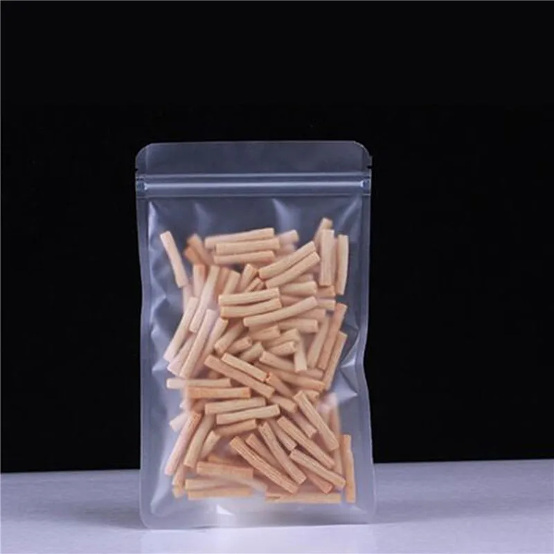 1000 Teile/los Großhandel Matt Kunststoff Verpackung Tasche Lebensmittel Grade Forsted PE Kunststoff Geschenk Kaffee Obst Nüsse Pulver Lagerung Tasche – Detail 3