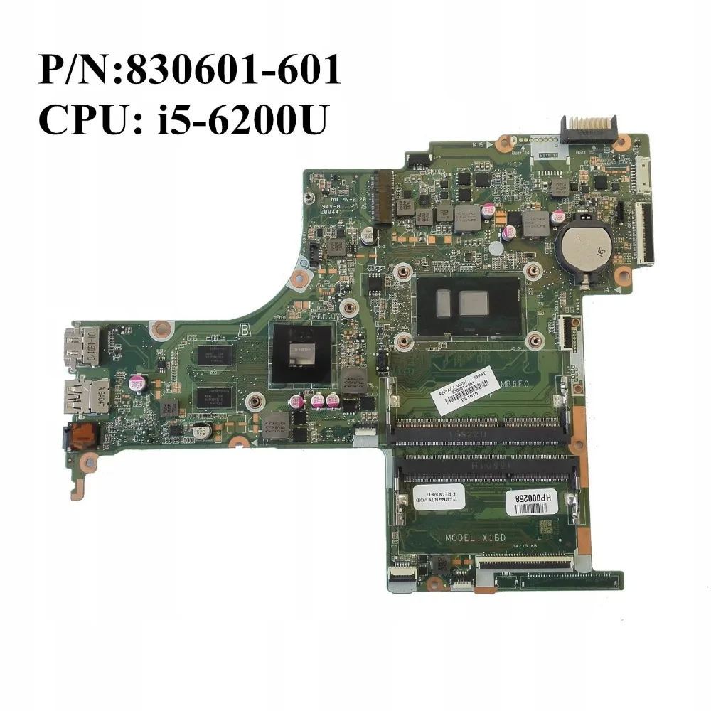 

Excellent For HP 15-AB Laptop Motherboard With i5-6200U 940M 2GB 830601-601 830601-001 DAX1BDMB6F0 100% working