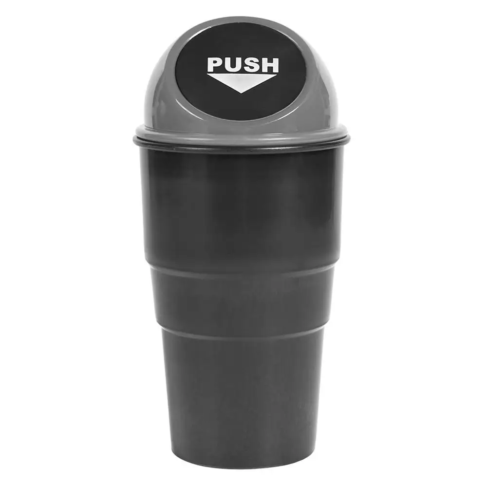 Car Mini Garbage Can Auto Creative Trash Can Vehicle Dust Holder Bin Box 5 Colors - Color Name: Grey